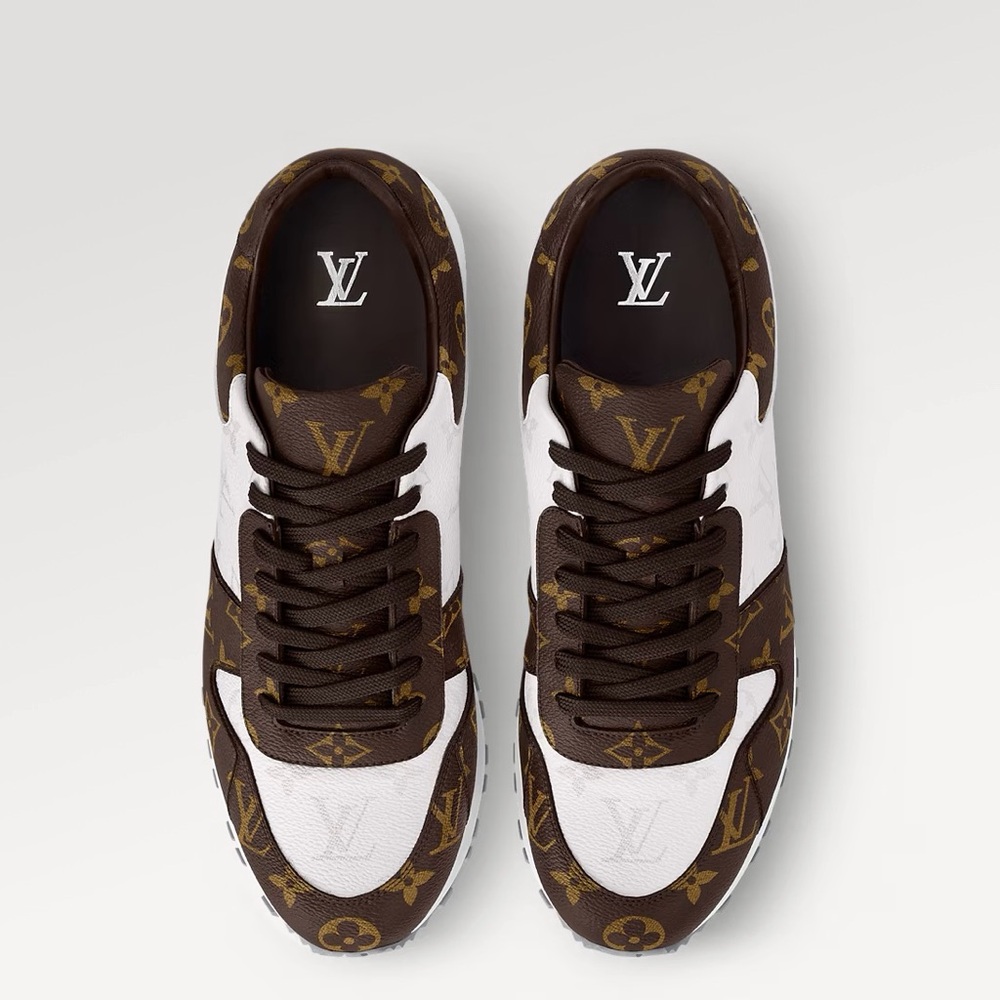 Louis Vuitton Monogram Brown and White Sneakers